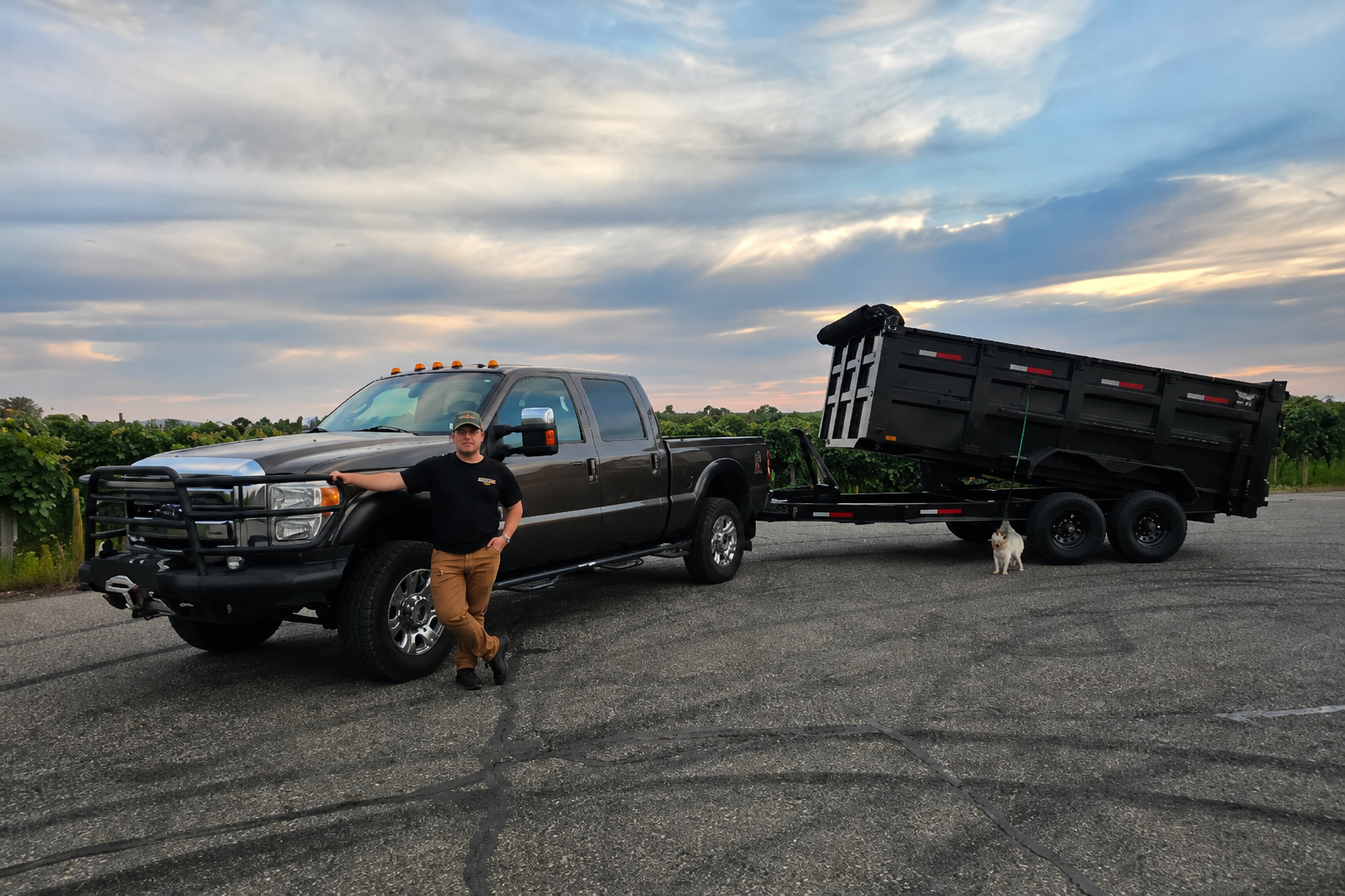 Bin&Break junk removal crew hauling debris